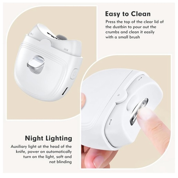 NIB Purple Electric Nail Clipper Stainless Steel & Plastic New in Box (Sealed) - Picture 3 of 9